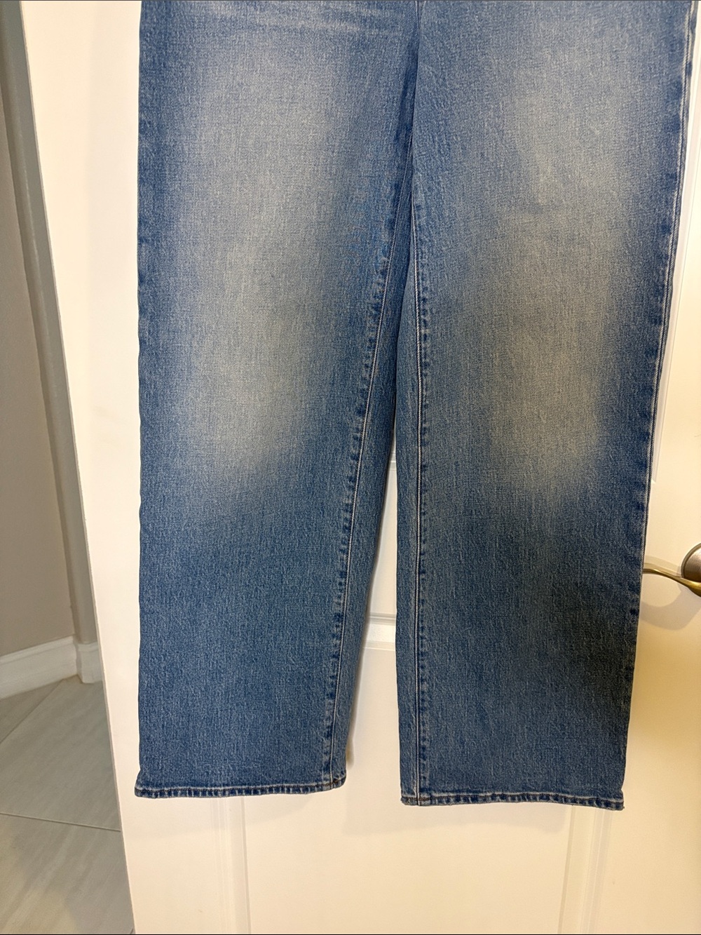 Madewell The Perfect Vintage Mid-Rise Wide-Leg Jean Almanza Wash Blue Size 27 - Picture 6 of 15